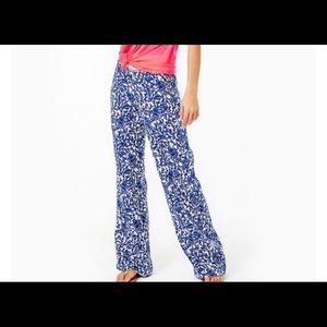 Lilly Pulitzer beach palazzo pants Krillin it